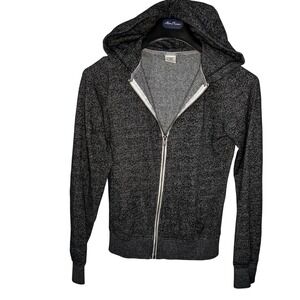 Zine Womens Full Zip Hoodie Jacket Gray‎ Black Extra Small XS Athleisure